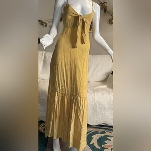 Elan Golden Maxi Dress-Small
